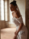 Chiffon wedding dress with train “Irys”