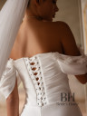 Chiffon wedding dress with train “Irys”