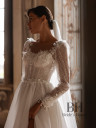 Wedding dress with a translucent corset “Keri”