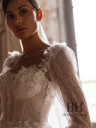Wedding dress with a translucent corset “Keri”