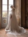 A-line wedding dress of mikado with train “Opera”