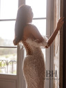 Wedding dress with a translucent skirt “Raquel”