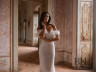 Wedding dress with a translucent skirt “Raquel”