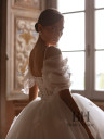 Lush wedding dress with corrugation “Sacura”