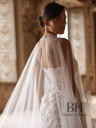 Wedding dress with detachable cape “Sicilia”