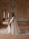 Wedding dress with draped corset “Sunshine”