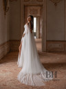 Wedding dress with draped corset “Sunshine”