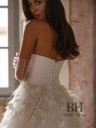 Stylish wedding dress decorated with 3D flowers "Valentino"