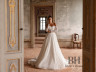 Wedding dress with train and detachable sleeves “Verona”